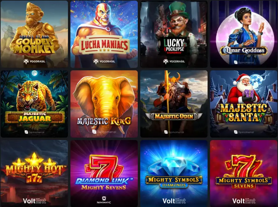 luckyboom casino vip games